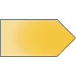 decorative yellow right arrow